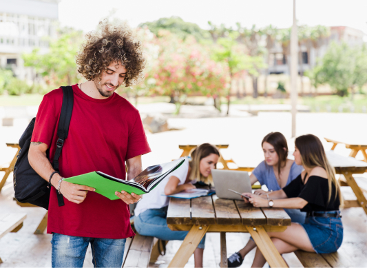 University Campus Student Teachers Playing Enjoy this Time